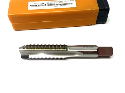 USED HERTEL SPIRAL POINT TAP: 3/4-16 UNF, 3 FLUTES, PLUG CHAMFER, 3B CLASS