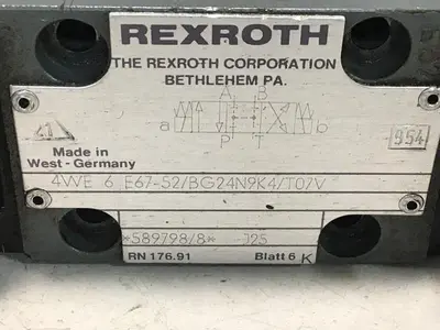 USED REXROTH 4WE6E6752BG24N9K4T07V