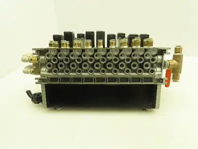 SMC VV5FS2 Plug-In 9-Station Manifold Control Unit VFS2000 Solenoid Valve Bank