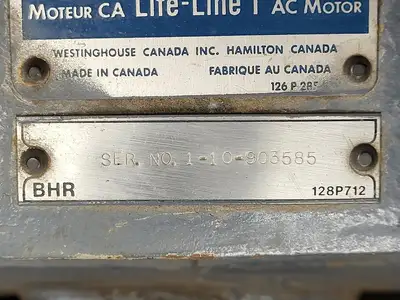 150 hp, 575 volts, 3550 rpm, 405TS, Electric Motor