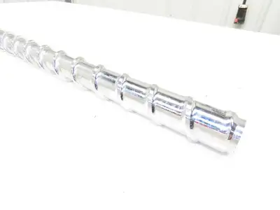 Meiki 8435815A Metering Screw for Injection Molding Machine 36mm x 1050mm 41.3"