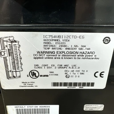 USED GE Fanuc IC754VBI12CTD-EG