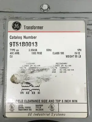 USED GENERAL ELECTRIC 9T51B0013