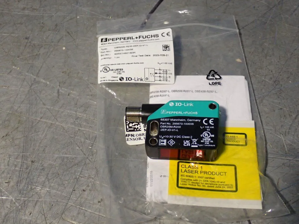 Used PEPPERL AND FUCHS OBR25MR2002EPIOV1L Photoelectric Sensors Ohio US | HGR 24 #941875