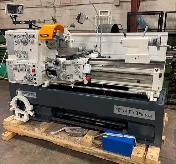 18" X 40" "NEW" POWERTURN LATHE, PRECISION LATHE WITH 3.14" SPINDLE BORE