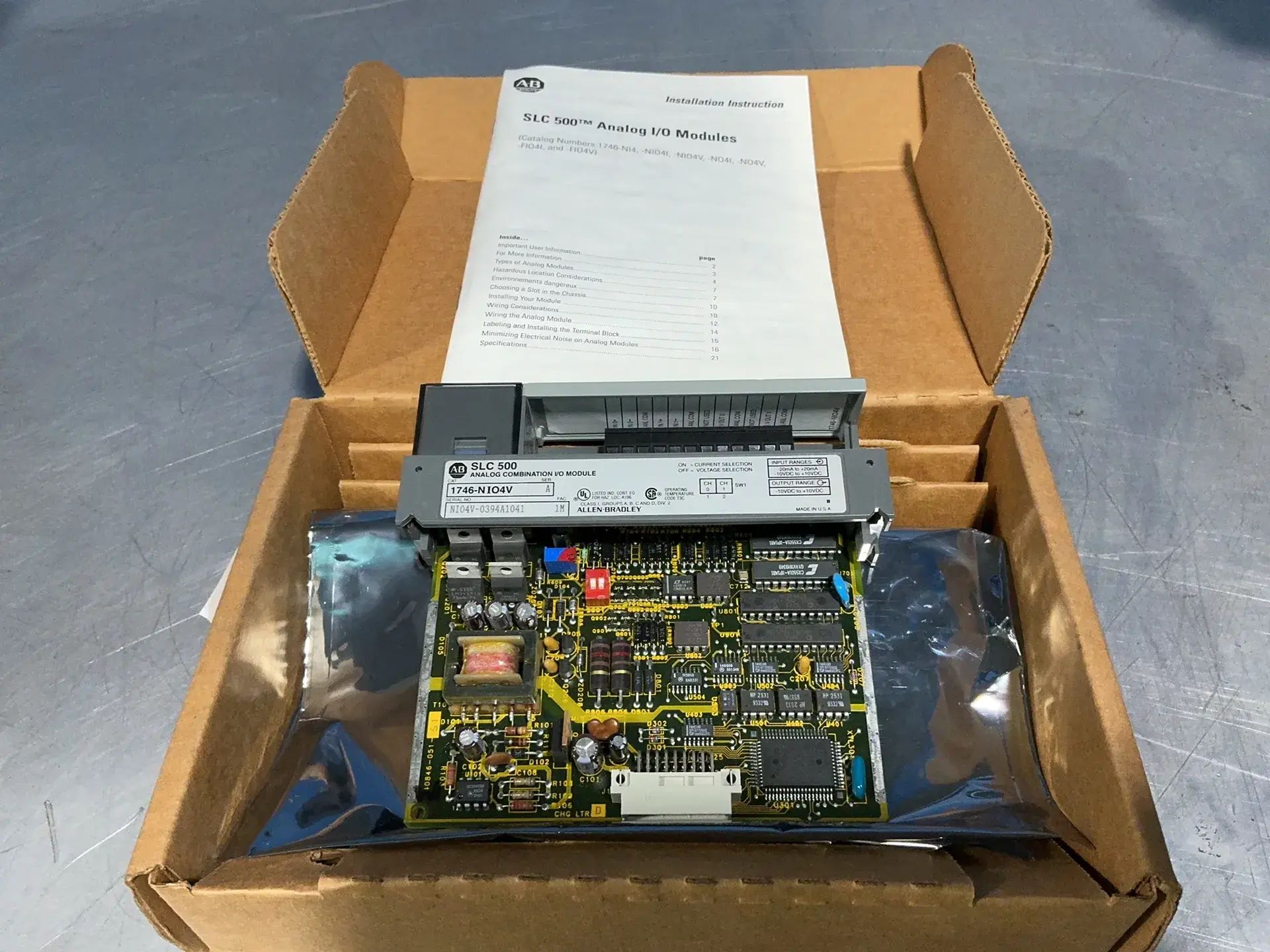 Used ALLENBRADLEY 1746NIO4V PLC Input & Output Ohio US | HGR 24 #1508141