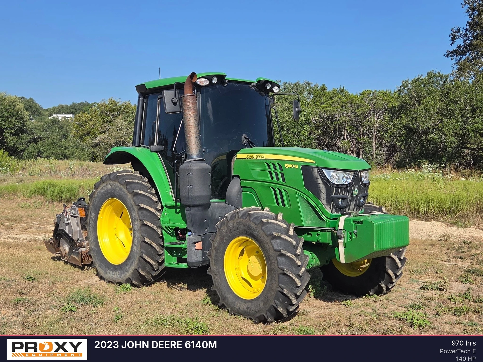 Used 2023 JOHN DEERE 6140M Tractors & Trailers Texas US | Proxy Equipment #1424328