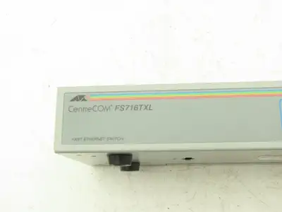 Allied Telesis FS716TXL Fast Ethernet Switch CentreCOM 16 Port 100-240VAC 0.4A