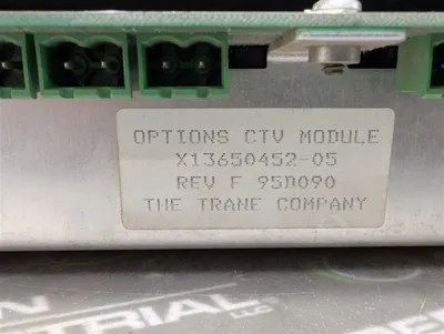 Trane X13650452-05 Options CTV Module Rev. F Used