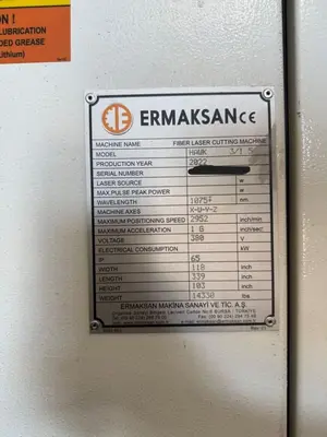 Used 2022 ERMAKSAN FIBERMAK HAWK Laser Cutters Georgia US | The Equipment Hub #163370