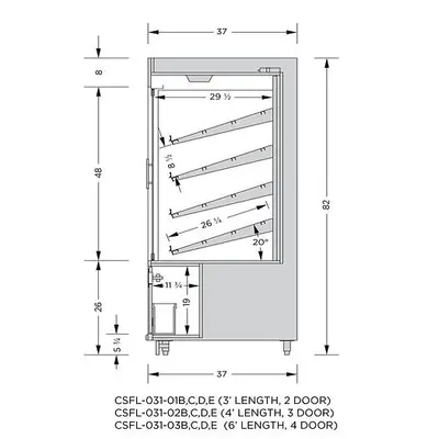 CAYUGA _UNKNOWN_ Pastry Case w Ledge | Harvest Equipment and Fabrication Inc (6)