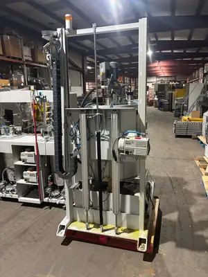 USED SCHEUGENPFLUG LIQUID MATERIAL MIXER & BARREL AGITATOR SYSTEM