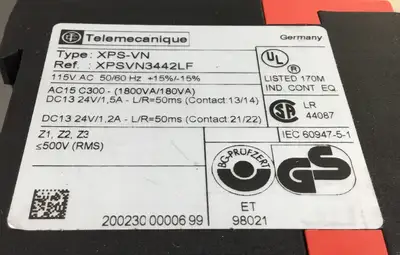 USED Telemecanique XPS-VN