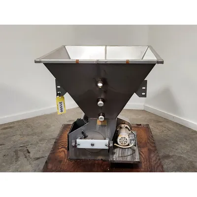 Used Key Technology Stainless Steel Rotary Feeder w/ Hopper