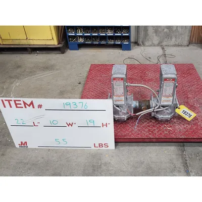 Used Twin 2" ASCO Series V710 Gas Valve Body w/ AH2E Hydramotor Actuator