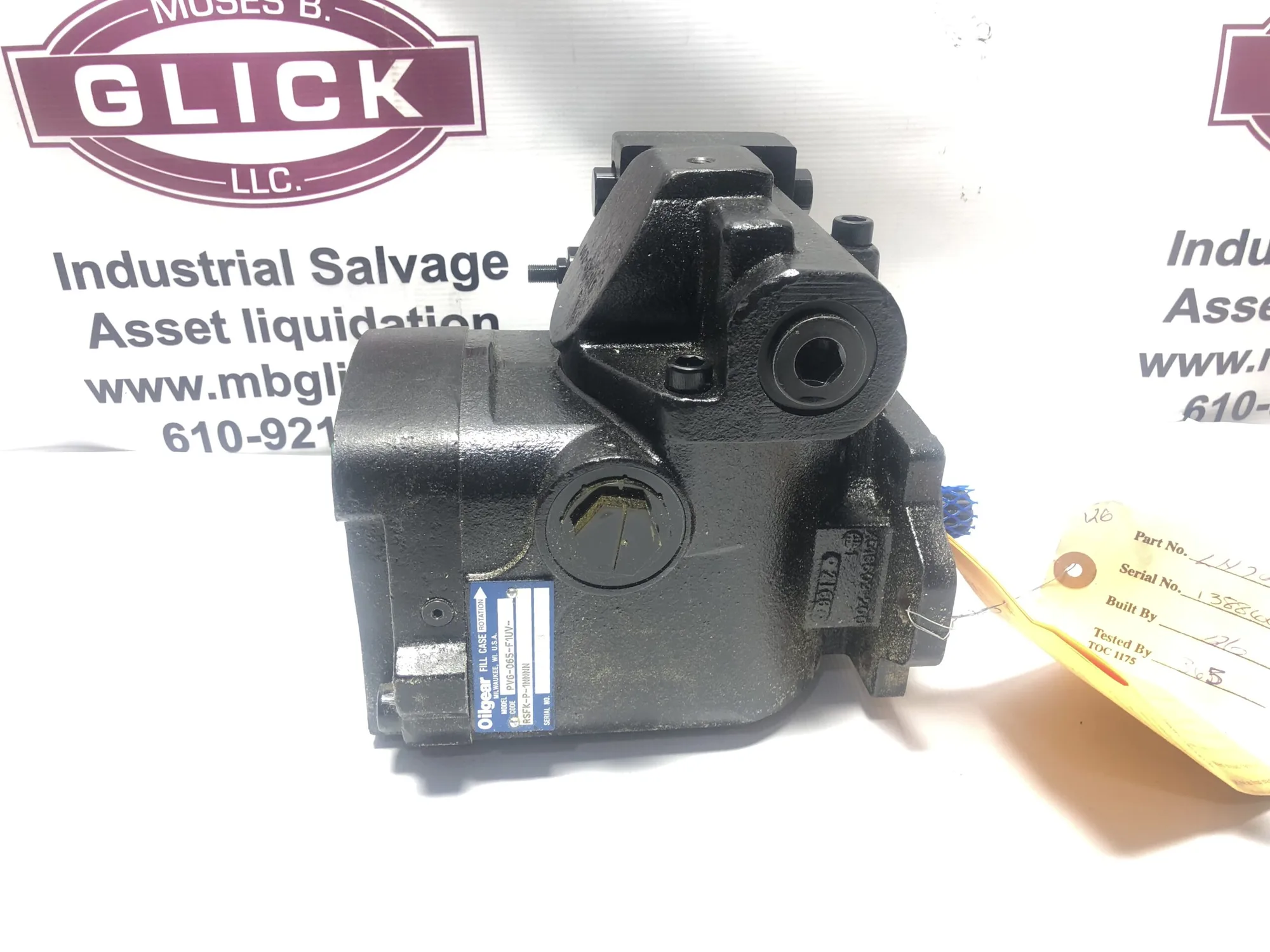 Oilgear PVG-065-F1UV-RSFK-P-1NNNN Hydraulic axial piston pump Variable displacement