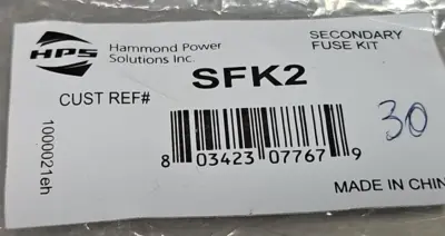 22 HPS SFK2 Secondary Fuse Pk w/30 Loc5D34