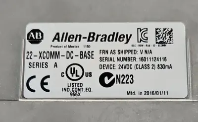 Allen Bradey 22-XC0MM-DC BASE DSI External Mounting KIT loc4B13