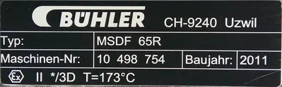 SPC9291  Feeder 2.5" Buhler AG screw feeder Stainless Steel