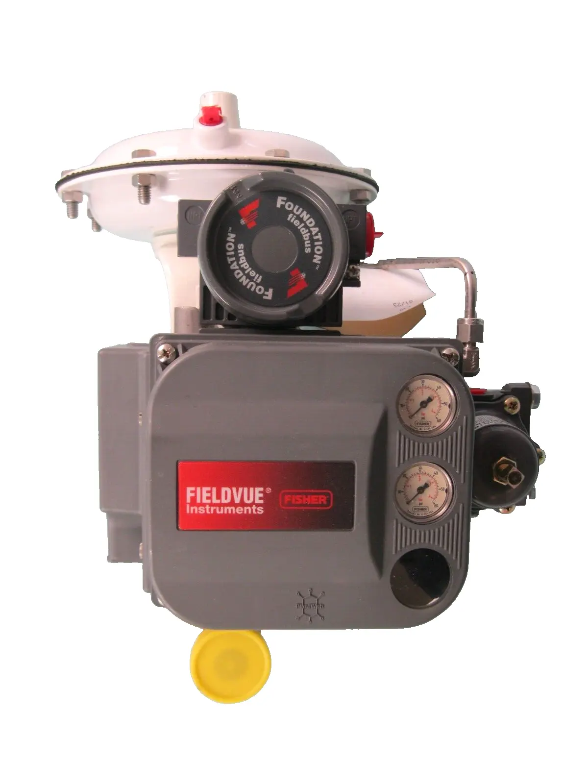 1" Fisher Baumann SS Sanitary Control Valve DVC6010F Fieldbus Positioner NEW F10