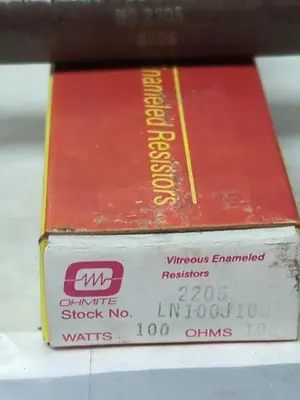 New | in-Stock OHMITE LN100J100 Miscellaneous Equipment (Electrical & Power) | Surplus Asset Holdings #1200974