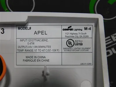 Cooper Lighting All-Pro APEL Emergency Lighting Unit Style No. 12315694  New NIB