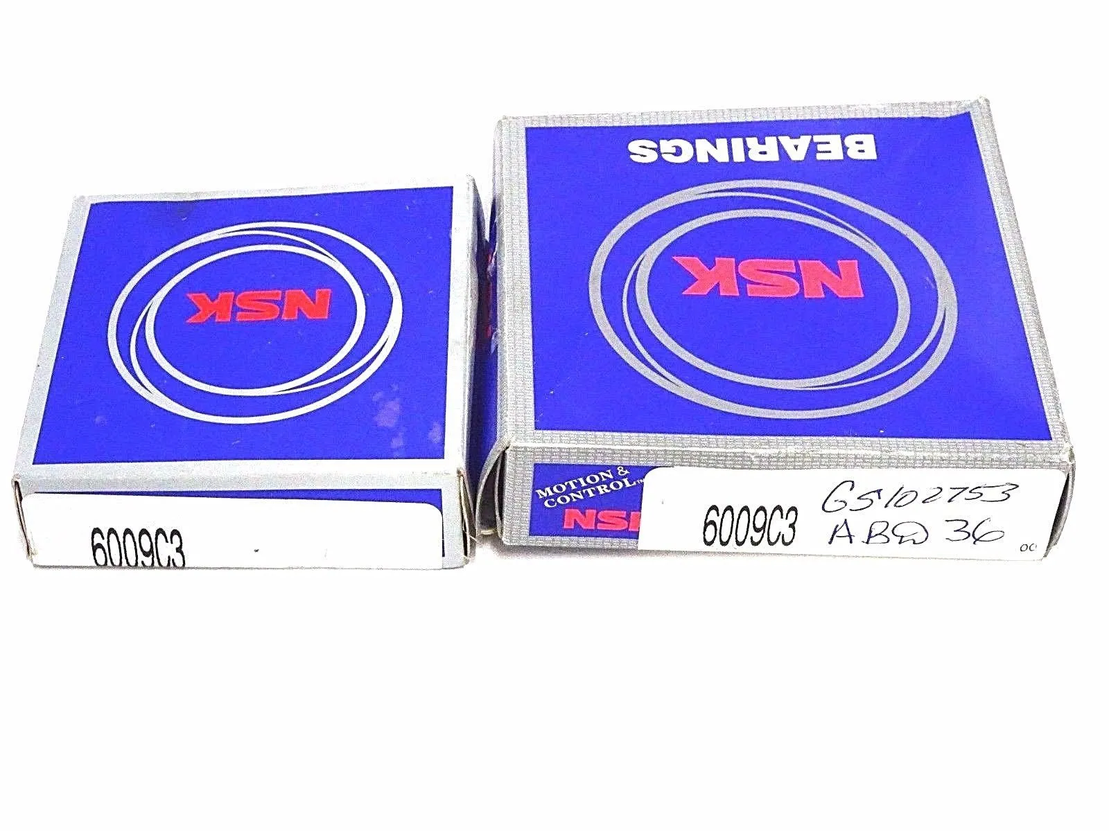 2 NEW 6009C3 NSK DEEP GROOVE BALL BEARINGS