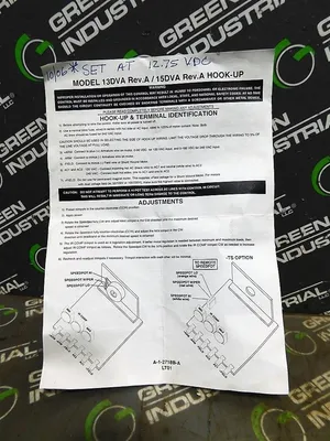 Dart Controls 13DVA Small Dual Voltage SCR Control New