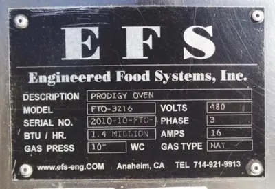 USED EFS INC. FTO-3216