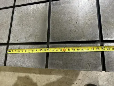 5' X 10' STEEL LAYOUT TABLE: STOCK #22156