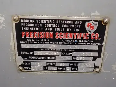 Used PRECISION SCIENTIFIC CO 31058 Heat Treating Units Ohio US | HGR 24 #900506