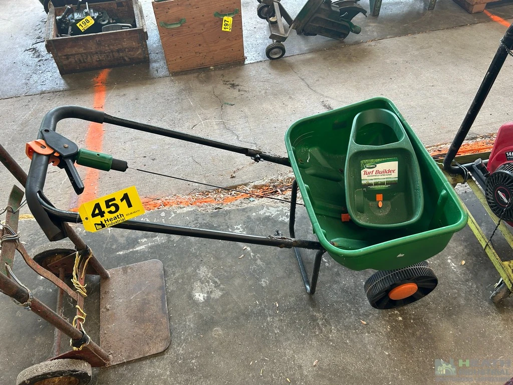 Used _UNKNOWN_ (2) SCOTTS SEED SPREADERS Broadcast Spreaders Illinois US | Heath Industrial Auction Services #1379982