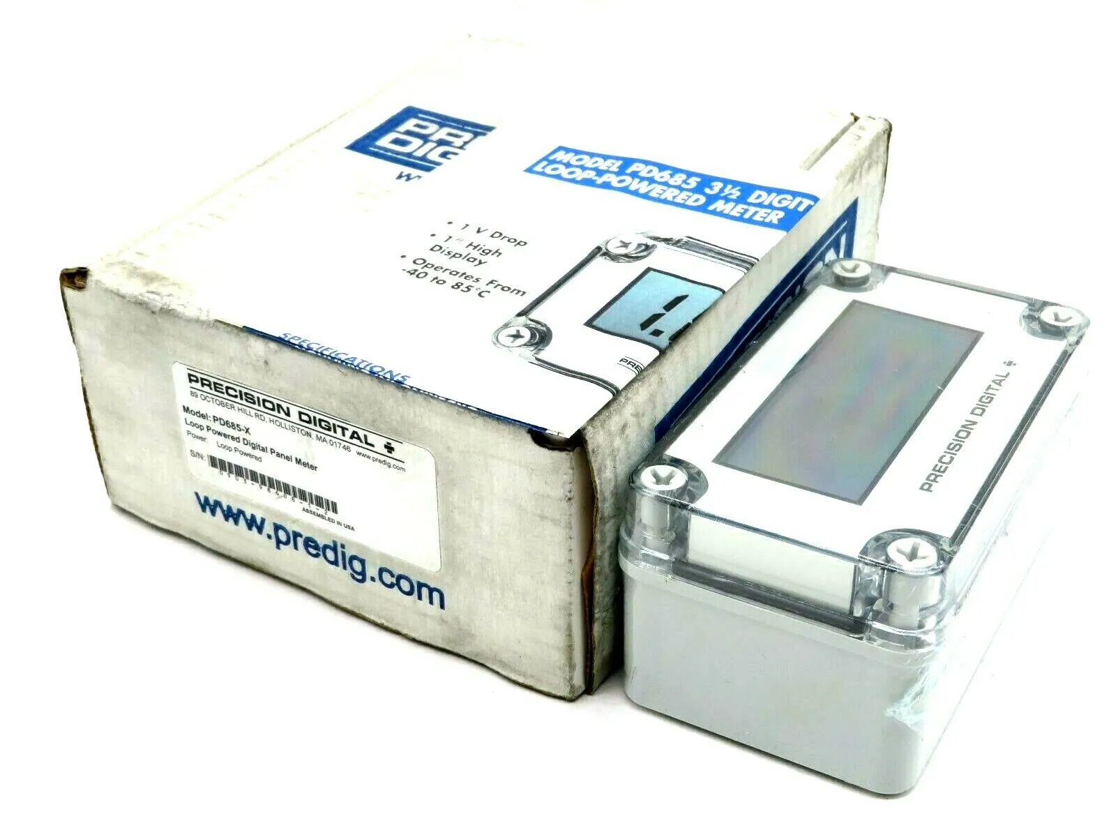 NEW PRECISION DIGITAL PD685-X LOOP POWERED DIGITAL PANEL METER PD685X