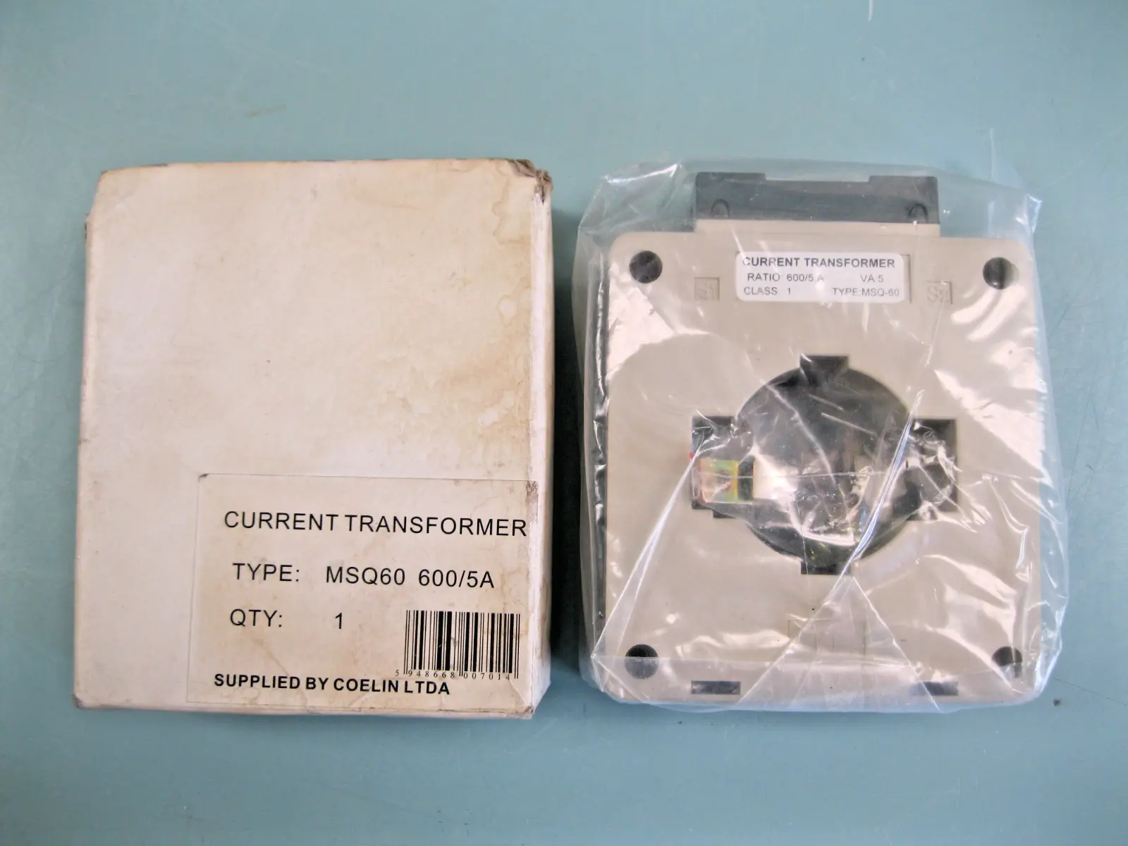 NEW MSQ60 Current Transformer Class 1 Ratio 600/5A Unbranded Old Stock D3