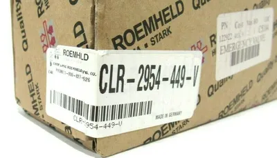 NEW ROEMHELD CLR-2954-449-V EMERGENCY VALVE CLR2954449V