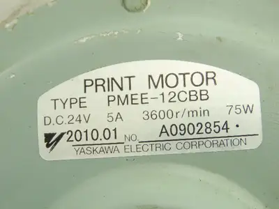 Yaskawa Electric PMEE-12CBB Welder Wire Motor Feeder 24VDC No Wire Guide