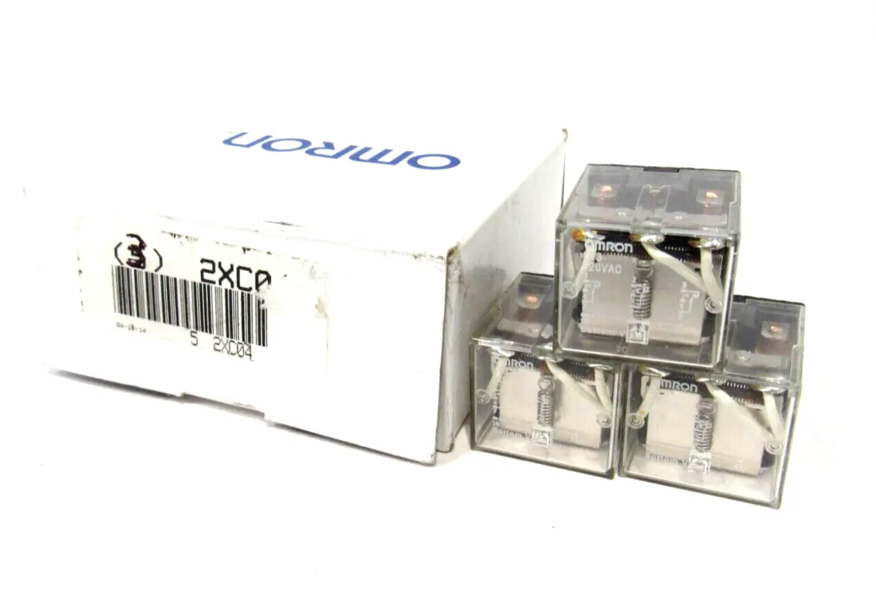 BOX OF 3 NEW OMRON LY3 RELAYS