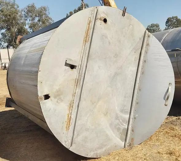 Tank, 2,750 Gallon, Stainless Steel, 7’6” X 8', Agitated, Cone Bottom #S745319