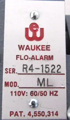 NEW WAUKEE ML FLO-ALARM CONTROL