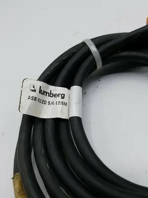 Used LUMBERG AUTOMATION ASB4/LED5-4-12-5M Connector Accessories Michigan US | ND Industrial Surplus #1246632