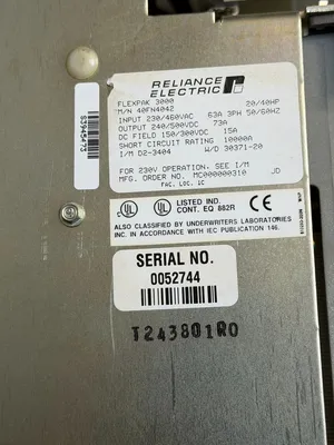 USED RELIANCE ELECTRIC Flexpak 3000