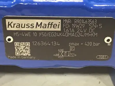 USED KRAUSS MAFFEI H5-4WE 10 Y50/EG24K4QMAG24/M-KM