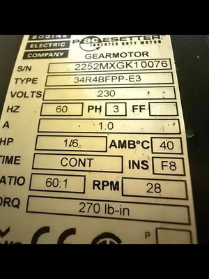 HFA Belt Conveyor Variable Speed Adjustable Leg Used