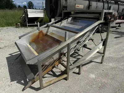 USED MAGNUSON ENGINEERING SHUFFLO FEEDER AND SLICER 54" WIDE