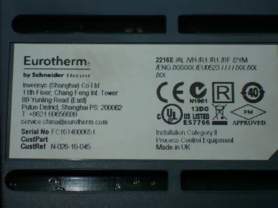 Used EUROTHERM 2216E/AL/VH/R1/R1/RF/2YM/ENG/XXXXX/EU0523 Temperature Controls Ohio US | HGR 24 #802926