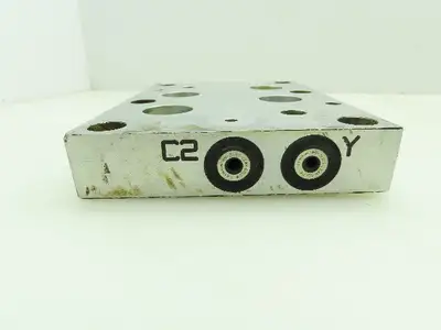 Daman AD08TPXY4S Aluminum Tapping Plate X&Y Ports SAE-4 D08  Lot of 2