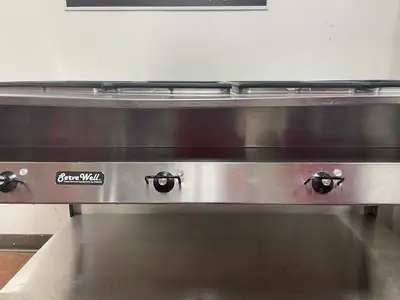 Used Vollrath Used 61" Vollrath 38104 ServeWell Electric Four Pan Sealed Well Hot Food Table 120V - TH2 Steam Tables (Food) Illinois US | Falcon Restaurant Supply #1374828