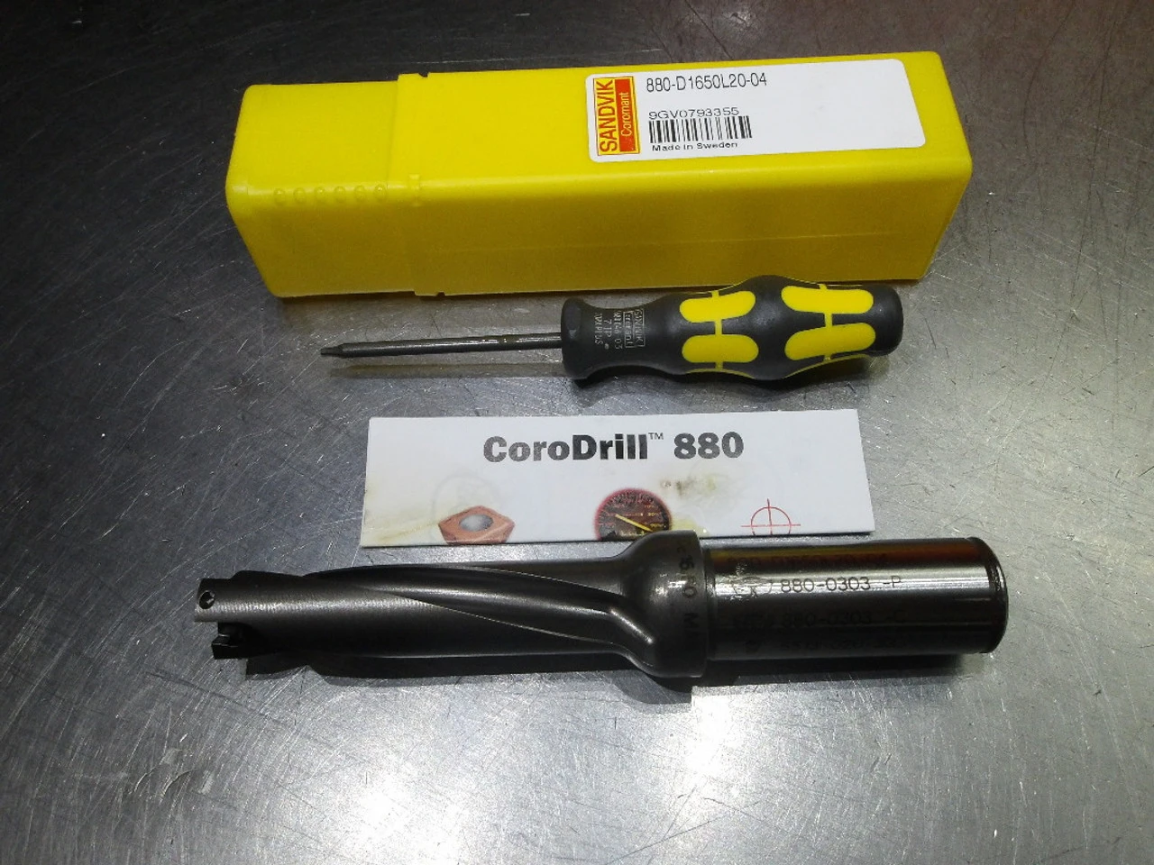 Sandvik 16.5mm Coolant Thru Drill 20mm Shank 880-D1650L20-04 (LOC2358B)