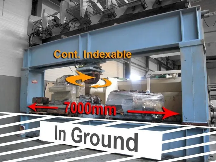 Used FAVRIN 100 TON PLATEROLL / DISH END FORMING Dished & Flanged End Spinning Presses BE | Apt International N.V #362340