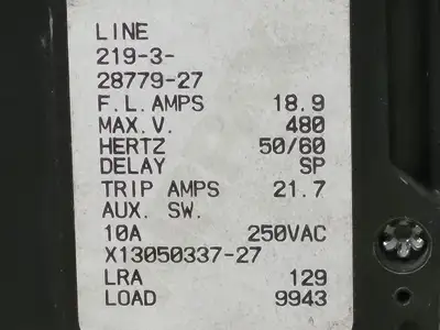 Used AIRPAX 219-3-28779-27 Switchgears British Columbia CA | Lenmark #240969
